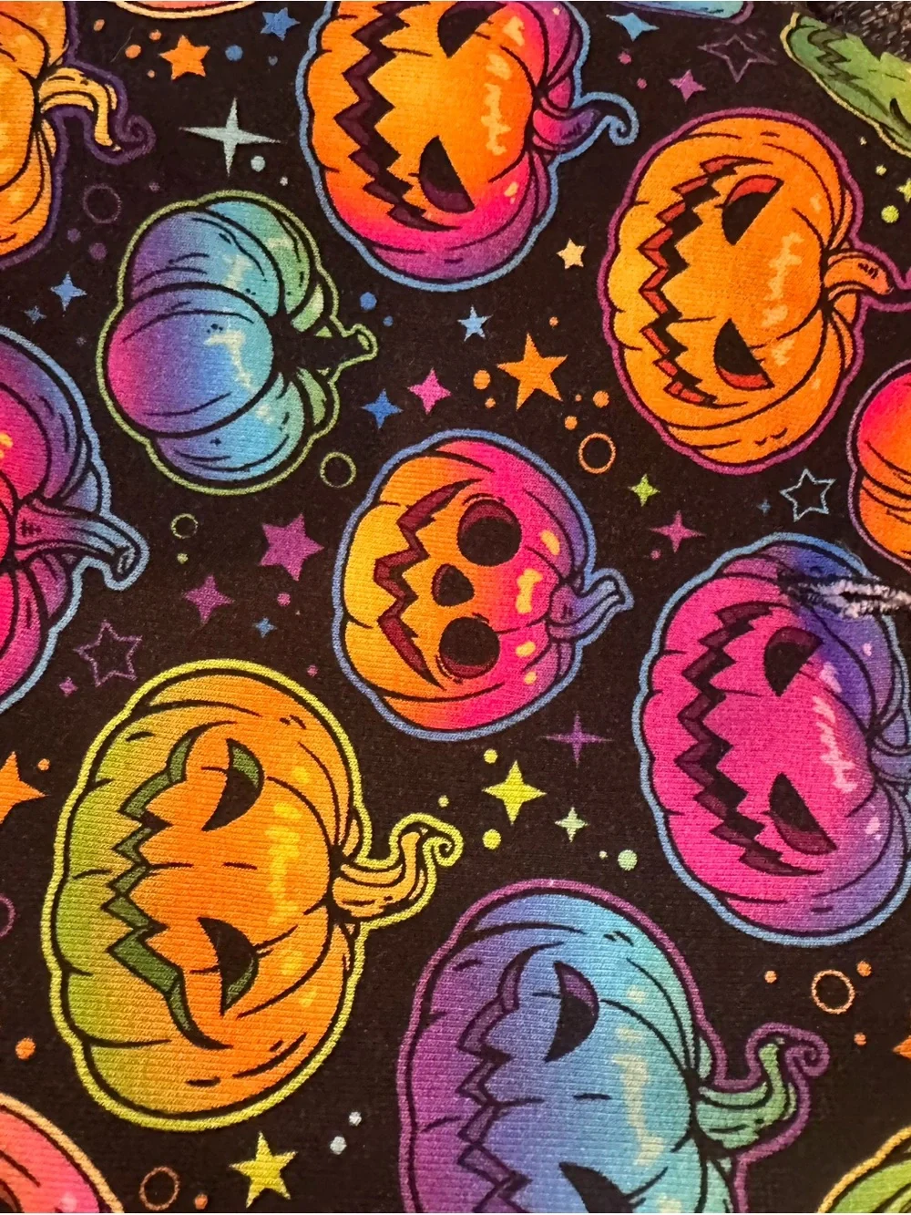 Bums and Roses Pumpkin Multicolor Dog Sweater, Glow Hard or Glow Home